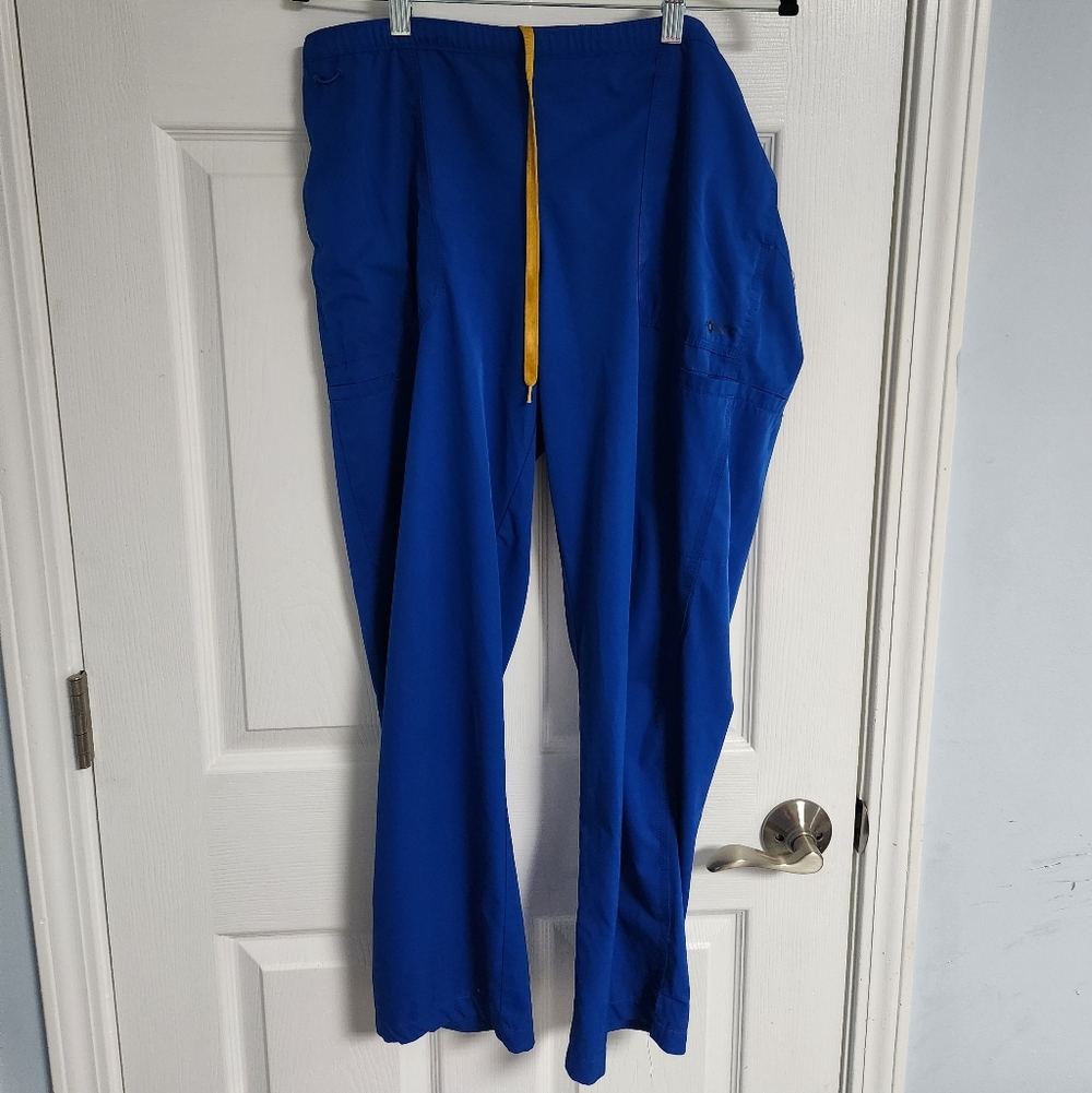 Carhartt Royal Blue Pants with Yellow Drawstring